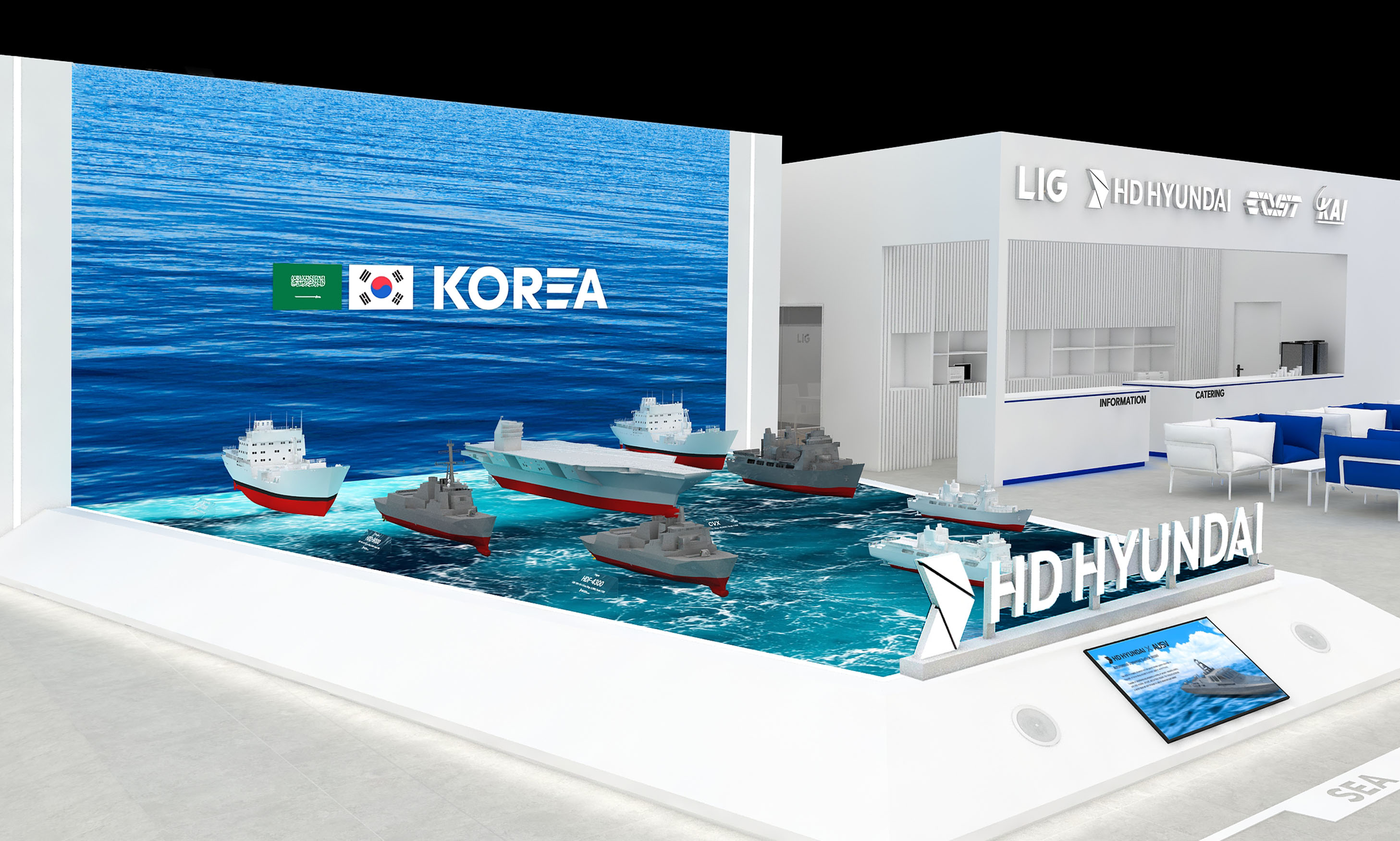 사진설명1. 8일(일)부터 오는 12일(목)까지 사우디아라비아 수도 리야드(Riyadh)에서 열리는 ‘WDS 2026’의 HD현대중공업 부스 조감도.jpg